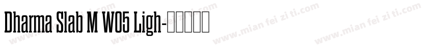 Dharma Slab M W05 Ligh字体转换